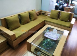 Bộ đệm ghế sofa L đã làm cho khách ở Nghĩa Tân, Cầu Giấy